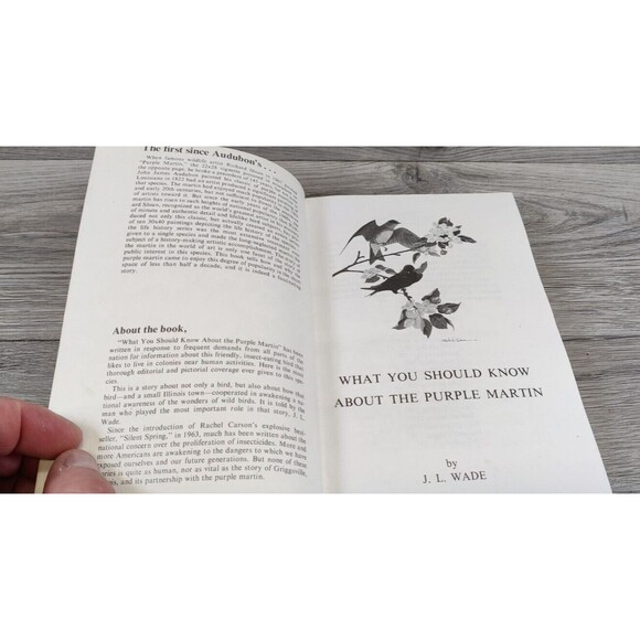 What You Should Know About The purple Martin by J. L. Wade Paperback 1993 - Picture 7 of 11
